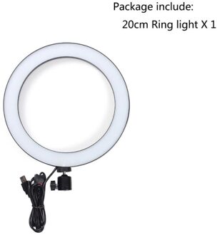 10.2 Inch/8 Inch Ring Licht Met Stand Rovtop Led Camera Selfie Licht Ring Voor Iphone Statief Telefoon Houder voor Video Fotografie 20CM ring licht