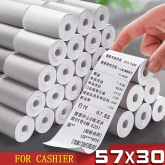10/20/30/40/50 Rollen Thermisch Papier Label Papier Fotopapier Voor Peripage Paperang Mini Photo Printer 57*30Mm 10 Rolls