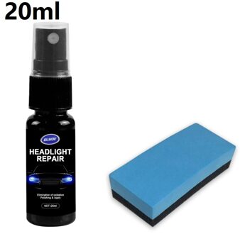 10/20/30/50Ml Auto Koplamp Polijsten Reparatie Agent Voor Car Head Lamp Krassen Oxidatie Restauratie kit Car Cleaning TSLM1 20ml en sponge