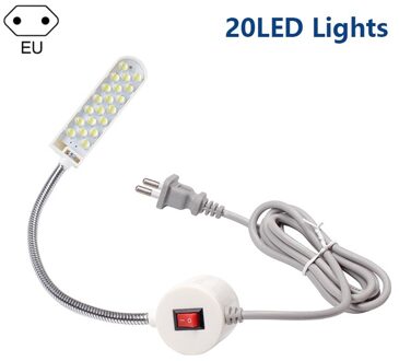10/20/30 Led Super Heldere Naaien Kleding Machine Licht Led Zwanenhals Werk Lamp Usb Naaien Licht Industriële Machine Lamp 20leds EU plug