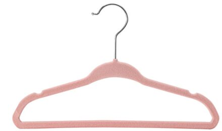 10/20/30 Pack Antislip Fluwelen Kids Hangers Voor Jassen Broek Jurk Kleerhangers Huishoudelijke Gereedschap # Wby roze / 20stk