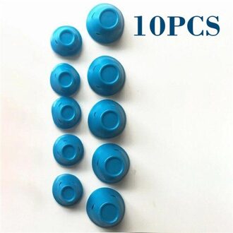 10/20/30 stks/set Zachte Rubber Magic Haarverzorging Rollers Siliconen Haar Krultang Geen Warmte Geen Clip Haar curling Styling DIY Tool 10stk blauw