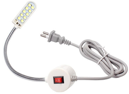 10/20/30LED Industriële Verlichting Naaimachine Led Verlichting Magnetische Montage Base Zwanenhals Lamp Voor Naaimachine Licht 10LED EU