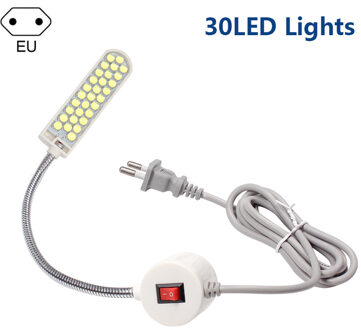 10/20/30LED Industriële Verlichting Naaimachine Led Verlichting Magnetische Montage Base Zwanenhals Lamp Voor Naaimachine Licht 30LED EU