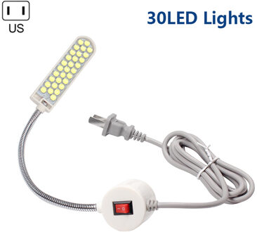 10/20/30LED Industriële Verlichting Naaimachine Led Verlichting Magnetische Montage Base Zwanenhals Lamp Voor Naaimachine Licht 30LED US