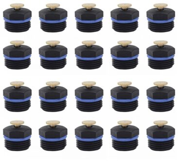 10/20/30Pcs Verstelbare Verneveling Nozzle Lage Druk Verneveling Sprinkler Koeling Bevochtigen Stofverwijdering Tuin Sprinklers 20stk