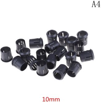 10/20/40 Stuks Zwart Plastic Lampvoeten Led Lamp Diode Houder Zwart Clip Bezel Socket Mount 3mm/5Mm/8Mm/10Mm A4 20stk