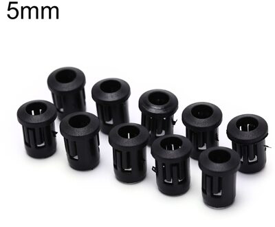 10/20/40 Stuks Zwart Plastic Lampvoeten Led Lamp Diode Houder Zwart Clip Bezel Socket Mount 3mm/5Mm/8Mm/10Mm B5 10stk