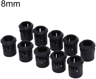 10/20/40 Stuks Zwart Plastic Lampvoeten Led Lamp Diode Houder Zwart Clip Bezel Socket Mount 3mm/5Mm/8Mm/10Mm B8 10stk