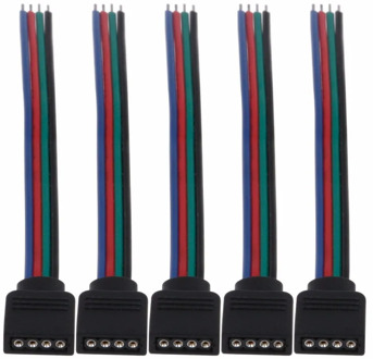 10/20/50/100 pcs/lot 4 pin Female plug RGB Connector Cable For SMD 3528 5050 RGB LED Strip Lighting