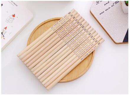 10 /20 Stks/set Art Standaard Potlood Hb Zwart Lood Kantoor Schoolbenodigdheden Hout Schets Eenvoudig Potloden School Supply 10stk