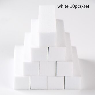 10/20 Stks/set Wit Nail Art Schuren Spons Buffer Blok Vingernagel Slijpen Polijsten Nagelvijlen Manicure Pedicure Tool Diy thuis W5020 10stk
