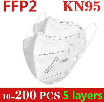 10-200 ffp2 face mask KN95 facial masks filter maske Mouth FFP2mask anti dust mask mascaras mascarilla ventilation white black