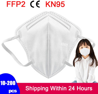 10-200 Pcs KN95 Children 's Mask for Boy and Girl masque Kids Mask maske Mouth FFP2 Mask 3-12 Years Kid Mascarillas Tapabocas