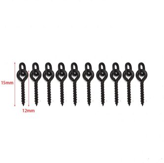 10/20Pcs Boilie Schroef Peg Met Ring Swivel D-Rig Chod Rig Terminal Tackle Bait Houder Schroef karpervissen Accessoires