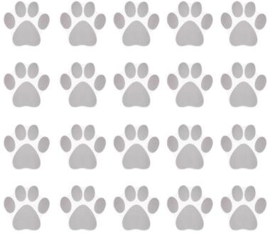 10/20Pcs Hond Voetafdruk Stickers Cartoon Bad Stickers Slip Preventie Decals Zelfklevende Bad Pasters Voor Bad