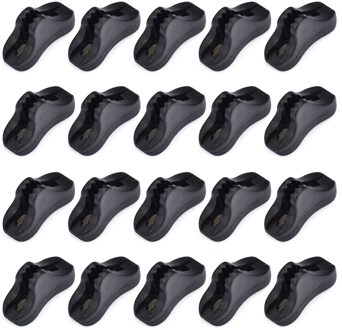 10/20Pcs Outdoor Camping Tent Touw Sluiting Richter Driehoek Antislip Wandelen Touw Gespen Stopper Gereedschap 20stk