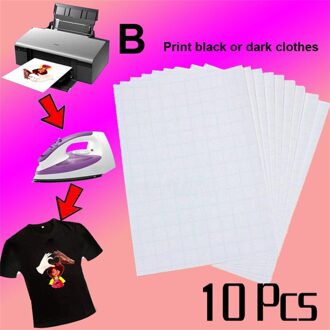 10/20Pcs Printonme Stof Transfer Decal Pape T-shirt Print Op Warmte-overdracht Papier Vellen A4 Compatibel Met Alle lnkjet Printer B10PCS