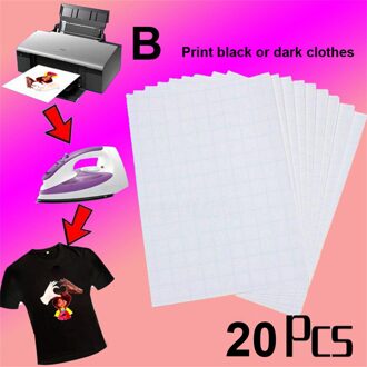 10/20Pcs Printonme Stof Transfer Decal Pape T-shirt Print Op Warmte-overdracht Papier Vellen A4 Compatibel Met Alle lnkjet Printer B20PCS