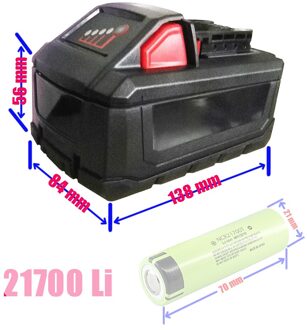 10*21700 Li-Ion Batterij Plastic Case Pcb Opladen Box Shell Voor Milwaukee M18 18V 20V 8Ah Lithium batterij