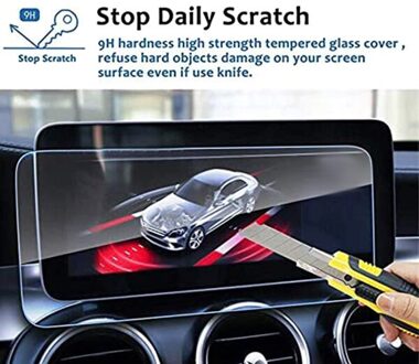 10.25 Inch Auto Gps Navigatie Screen Protector Gehard Glas Film Voor Benz C-Klasse W205