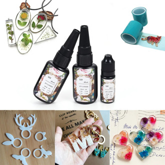 10/25g UV Ultraviolet Resin Gel Curing Quick-drying Non-toxic Transparent Sunlight Activated Hard DIY Craft Resin Mold Supplies