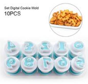 10/26Pcs Alfabet Nummer Brief Cookie Biscuit Stempel Mold Cake Cutter Embosser Mould Tool Taart Letters Cutter Droshipping 10stk