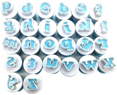 10/26Pcs Alfabet Nummer Brief Cookie Biscuit Stempel Mold Cake Cutter Embosser Mould Tool Taart Letters Cutter Droshipping