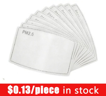 10/30/50 Pcs Filters Adult Children 5 Layer PM2.5 Mask Filter for Mask Filter Mouth Face Protective Skin Friendly Dustproof Pads