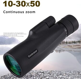 10-30X50 Krachtige Enkele Cilinder Lange Afstand Zoom Pocket Telescoop Met 22Mm Groothoek Grote Oculair