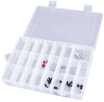 10-36 Compartiment Slots Cellen Draagbare Gereedschapskist Elektronische Onderdelen Schroef Kralen Ring Sieraden Plastic Opbergdoos Container Houder