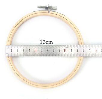 10-40 Cm Houten Frame Hoepel Cirkel Borduurwerk Ronde Machine Bamboe Voor Kruissteek Hand Diy Huishoudelijke Craft Naaien needwork Tool 13cm