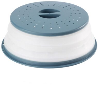 10.5 Inch Inklapbare Magnetron Deksel Vouwen Siliconen Plaat Cover Vergiet Zeef Voor Fruit Groenten Vers Houden Deksels