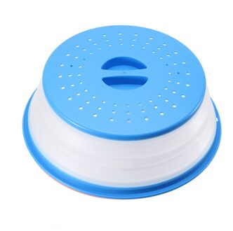 10.5 Inch Inklapbare Magnetron Deksel Vouwen Siliconen Plaat Cover Vergiet Zeef Voor Fruit Groenten Vers Houden Deksels