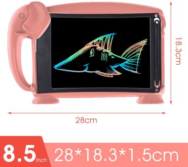 10.5 Inch Lcd Schrijven Tablet Digitale Elektronische Tekening Schrijfbord Schilderij Tekening Tablet Doodle Pad 6Pcs Kaarten 8.5duim roze kleur