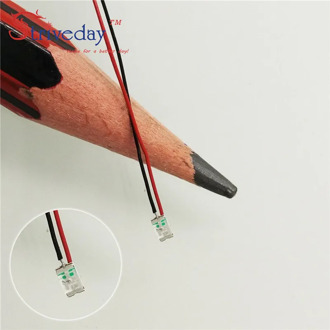 10/50/100pcs 1206 SMD Pre-soldered micro litz wired LED leads resistor 8-12V 20cm DIY 9 Colors can choose