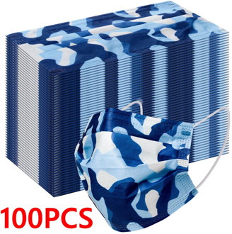 10/50/100pcs Camouflage mascarilas Disposable Face Masks Mouth Mondmasker Mouth Mask Non-woven Melt Blown 3-layer Mascarilla