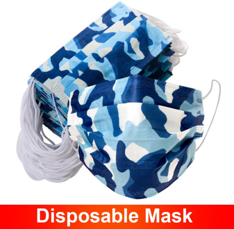 10/50/100pcs Disposable Camouflage Masks 3 Layers Facial Face Mask Dust Filter Protective Mouthmask Masken Masque Jetable Adulte