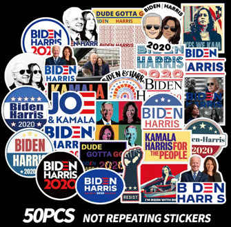 10/50PCS biden harris Stickers DIY Snowboard Laptop Luggage Fridge Guitar Graffiti Waterproof Classic Kid Toy Stickers