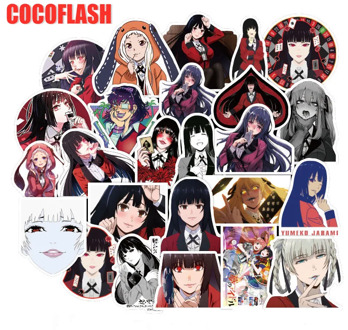 10/50pcs Japan Anime Kakegurui Waterproof DIY Vinyl Decal Stickers for Snowboard Laptop Luggage Fridge Kids Gift