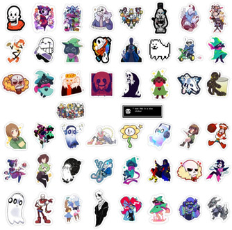 10/50pcs/pack Classic Game Undertale Graffiti Stickers For Furniture Wall Desk Car Trunk Computer Decal Guitar Motorcycle Box