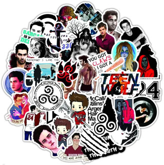 10/50PCS Teen Wolf Stickers White Coated Paper Movie Wall Stickers Clear Image Home Decoration Livingroom Bedroom Home 2020