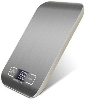 10/5Kg Keuken Gewicht Elektronica Schaal Roestvrij Staal Voedsel Dieet Postal Balance Keuken Meten Lcd Digitale Gram weegschalen 10Kg