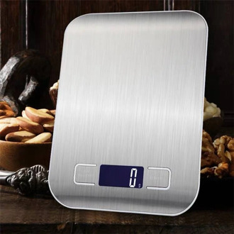10/5Kg Kitchen Weight Electronics Scale Stainless Steel Food Diet Postal Balance Cuisine Measuring Tool LCD Digital Grams Scales