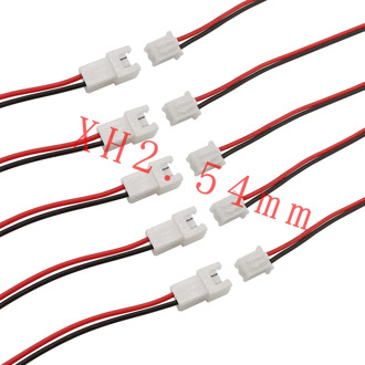 10/5Pcs XH2.54 2 Pin Pitch 2.54mm Wire Cable Connector Male Plug & Female Socket Battery Charging Cable Wire 26AWG Length 200mm
