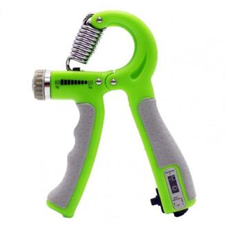 10-60Kg R-Vorm Grip Verstelbare Hand Grip Sport Sterkte Telbare Oefening Strengthener Lente Pinch Carpaal groen