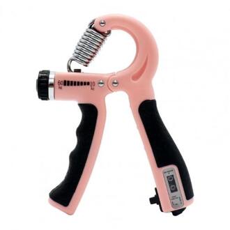 10-60Kg R-Vorm Grip Verstelbare Hand Grip Sport Sterkte Telbare Oefening Strengthener Lente Pinch Carpaal Roze