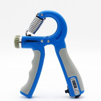 10-60Kg Verstelbare Heavy Gripper Fitness Hand Exerciser Grip Fatgrip Pols Verhogen Sterkte Lente Vingerknelbeveiliging Carpaal Expander blauw
