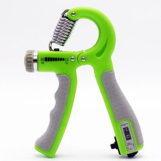 10-60Kg Verstelbare Heavy Gripper Fitness Hand Exerciser Grip Fatgrip Pols Verhogen Sterkte Lente Vingerknelbeveiliging Carpaal Expander groen