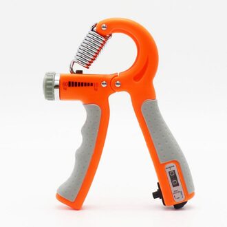 10-60Kg Verstelbare Heavy Gripper Fitness Hand Exerciser Grip Fatgrip Pols Verhogen Sterkte Lente Vingerknelbeveiliging Carpaal Expander oranje